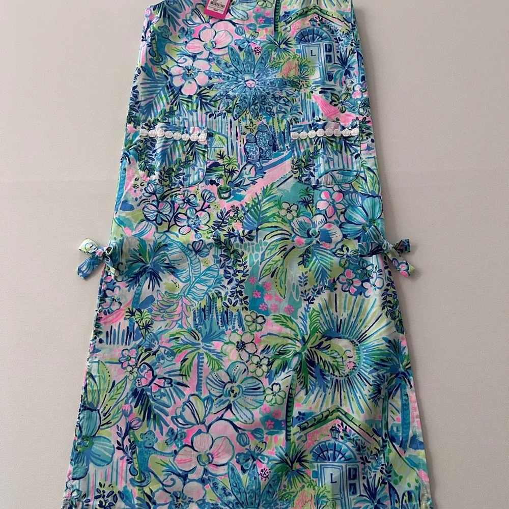 Lilly Pulitzer Girls 6 Floral Tropical Maxi Dress NWT Houses Spring Summer - Picture 2 of 8